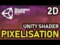 2D Shader Pixelisation with Shadero Sprite for Unity