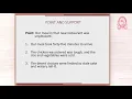 Recognizing Point and Support