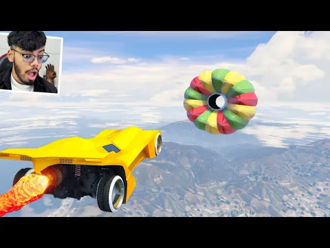 Download MP3 Jumping Rocket Car 133.322% People Cannot Win This Race in GTA 5!