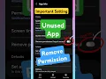 How to remove permission if app is unused