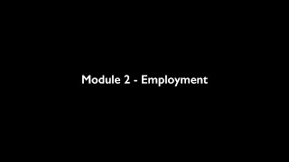 Module 2 - Employment