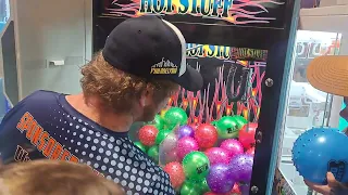Cluggys 2026 family fun day Jackpot day Sharita BOOM Dons miss got the bllue ball in sight