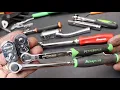 20 Pittsburgh vs 184 Snap On drive Indexing Head Ratchets