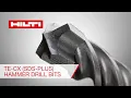 Hilti TE-CX SDS-Plus Hammer Drill Bits for Concrete and Masonry