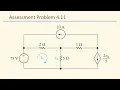 Assessment Problem 4 11 Nilsson Riedel Electric Circuits 10th Edition - Mesh-Current Method