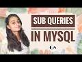 Subquery in MySQL MySQL Tutorial Series Code With Neha