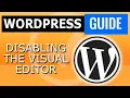enable wordpress html editor in WordPress for your user profile and how to disable it - guide
