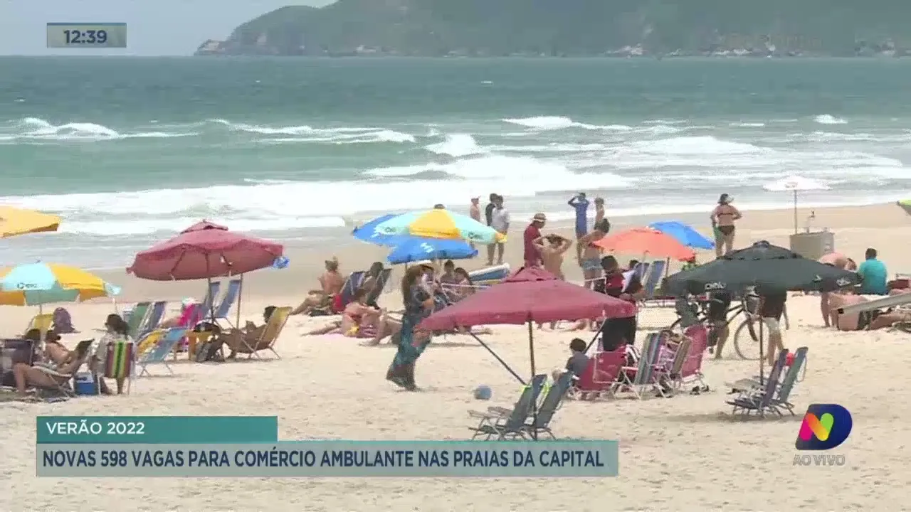 Verão 2022: novas 598 vagas para comércio ambulante nas praias de Florianópolis