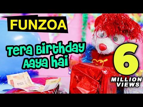 Download MP3 TERA BIRTHDAY AAYA HAI | Funzoa Funny Hindi Birthday Song by Mimi Teddy | Birthday Wish for friends