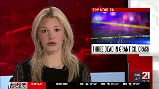 Three dead one severely injured in Grant County crash