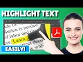 How to highlight pdf using adobe acrobat
