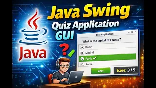 Java Swing - Quiz Application GUI