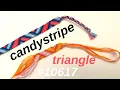triangle candystripe tutorial beginner friendship bracelets