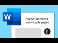 Lagu Word paginanummering vanaf derde pagina - automatische paginanummering in Word vanaf latere pagina