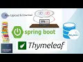 Spring Boot file upload and download with database Spring Data JPA MySQL Thymeleaf Java Talent