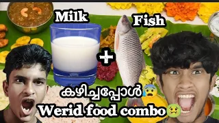 MISS=WEIRD FOOD COMBO 🤢 milk + fish 🤢 #miss#shorts#view#jcb#trend#india#usa#mrbeasr#fyp #trending