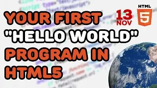 HTML5 Hello World basic tutorial