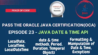 Java Certification-OCA Java 8 Date Time API All Concepts Questions