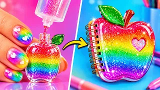 🌈✨ DA NOIOSO A BRILLANTE! Trucchi Arcobaleno, School DIY & Idee Creative | di 123 GO!