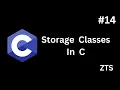 Storage Classes In C C Tutorial Series In Tamil ZATN TECH SCHOOL
