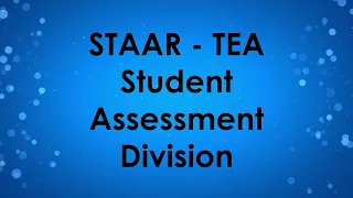 Database Feature STAAR - TEA Student-Assessment Division