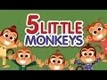 Download Lagu Five Little Monkeys Jumping on the Bed • Nursery Rhymes Song with Lyrics • Cartoon Kids Songs
