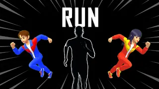 Immersive Interactive Warm Up With Yuta Mio | SAKURA SCHOOL SIMULATOR PARKOUR RUN | FUN WORKOUT