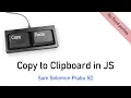 Copy to Clipboard in JS JavaScript Tutorials Web Development Tutorials