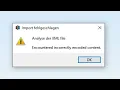 Simplify3D Failed to parse XML file Error Message and how to fix it