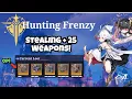 Lagu Stealing +25 Weapons! | Hunting Frenzy PVP | Crystal of Atlan