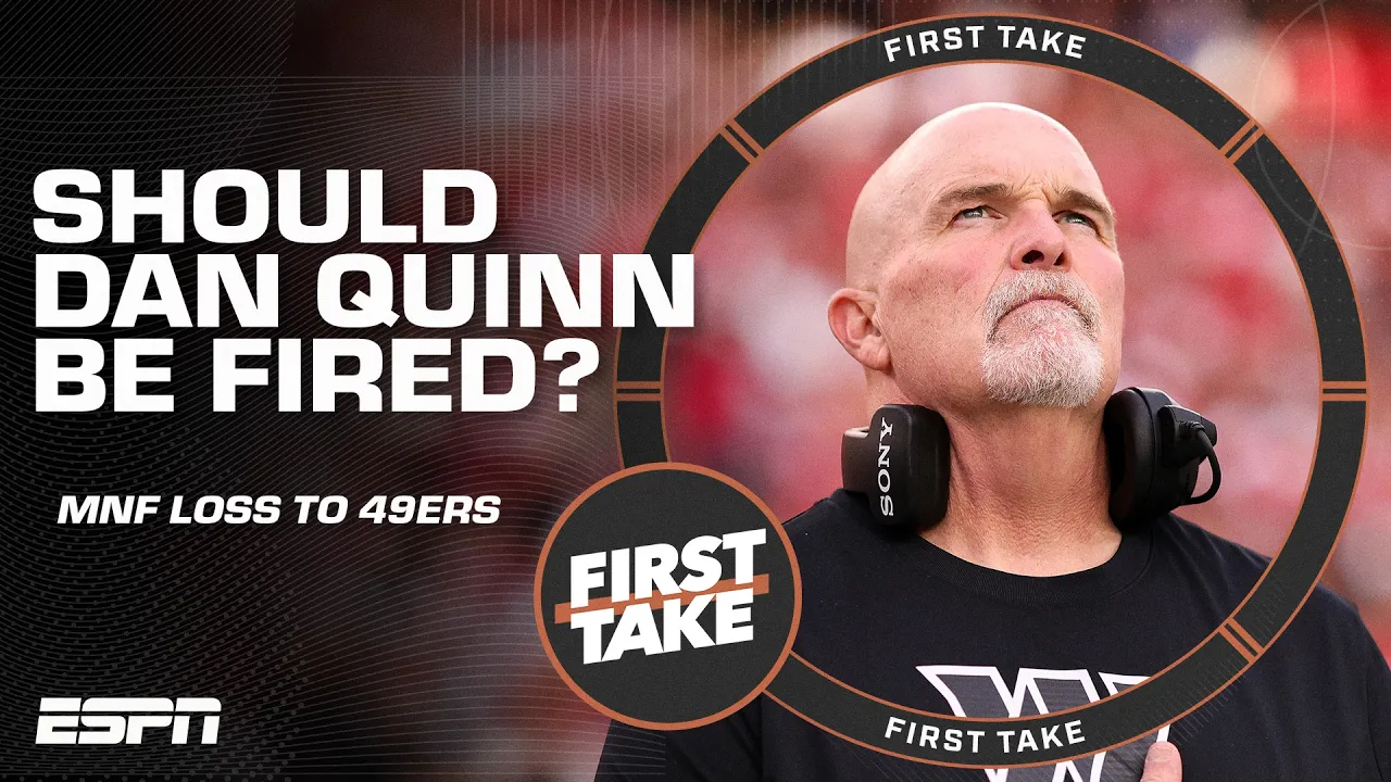Stephen A. says 'IT'S OVER' for Dan Quinn after clock mismanagement vs. 49ers 😳 | First Take