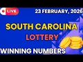 South Carolina Midday Lottery Results For - 23 Feb 2026