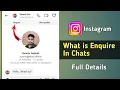 What is Enquire Option in Instagram Messages