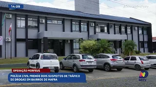 Operação Morfeus prende dois suspeitos de tráfico de drogas em bairros de Mafra