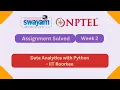 Data Analytics with Python Week 2 NPTEL ANSWERS 2026