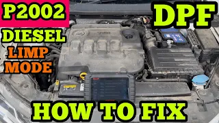 Audi Seat Skoda VW P2002 Diesel Particulate Trap Bank 1 Efficiency Below Threshold - How To Fix
