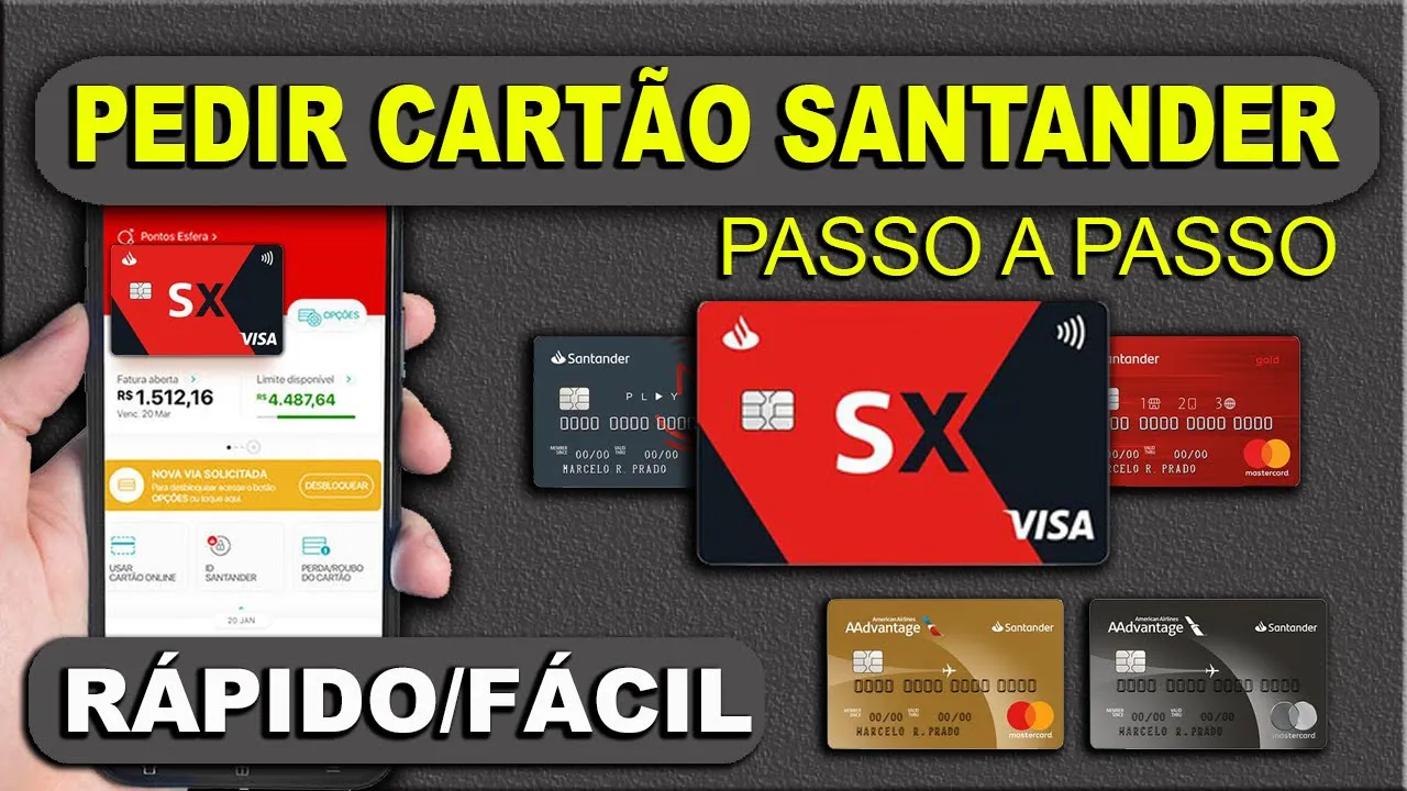 Como pedir Cartão Santander no App -  Passo a passo