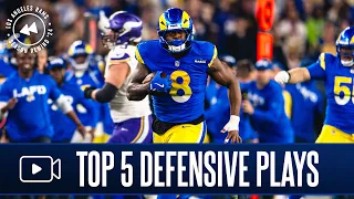 Defensive Highlights That Get More Mind-Blowing As You Go Rams 2024 Top 5 Defensive Plays