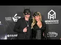Breckie Hill and Yarin Deri attend the red carpet at the 6th annual Unruly Halloween Party