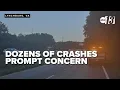 What s causing dozens of crashes along a Virginia highway Experts think speed visibility at fault