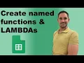 Named functions in Google Sheets LAMBDAs New 2022