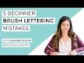 5 Beginner Brush Lettering Mistakes LIVE with Sharisse of Pieces Calligraphy