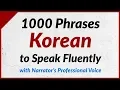 Lagu 1000 Phrases to Speak Korean Fluently - with the narrator's clear voice