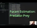 Fitting the Predator-Prey Model to Data Python