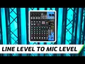 Convert Line Level To Mic Level Signal 5 Ways