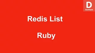 Ruby Create List in Redis