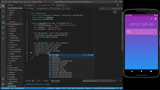 Flutter Local Data Persistence - SQLite TODO Part 3 Creating the SQL database
