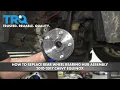 How To Replace Rear Wheel Bearing Hub Assembly 2010-2017 Chevrolet Equinox