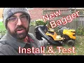 How To Installing a Bagger on my Cub Cadet - And First Test