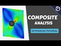 Nonlinear Composite Analysis using Hypermesh Optistruct Tutorial